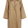 Lafayette 148 - Tan Trench Coat w/ Notch Collar Sz M