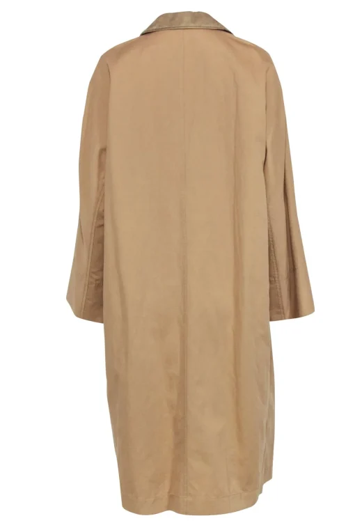 Lafayette 148 - Tan Trench Coat w/ Notch Collar Sz M