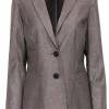 Lafayette 148 - Taupe Wool Blend Two Button Blazer Sz 8