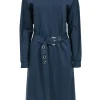 Lafayette 148 - Teal Sweatshirt Dress w/ Removable Belt Sz L