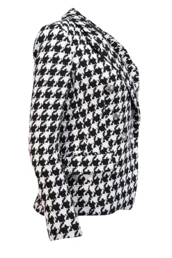 L'Agence - Black & White Houndstooth Patterned Blazer Sz 6