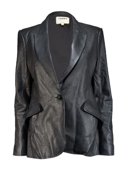 L'Agence - Black Lamb Leather Blazer Sz 8