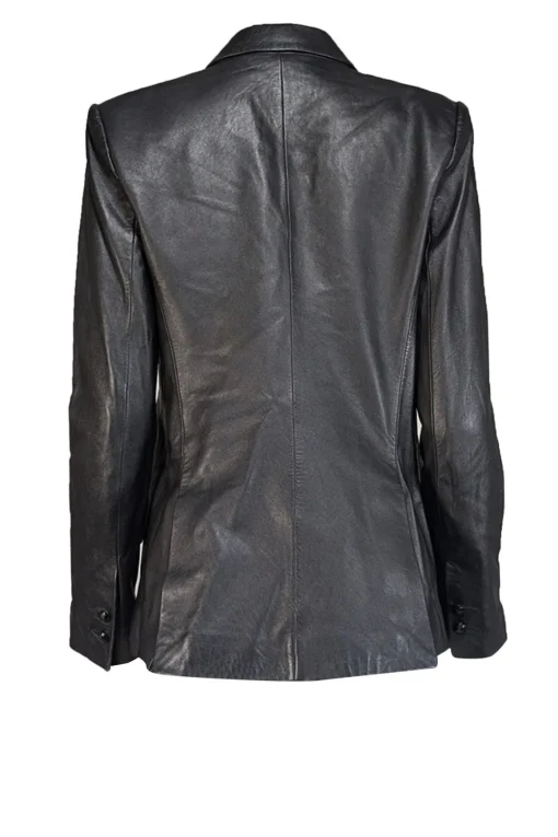 L'Agence - Black Lamb Leather Blazer Sz 8