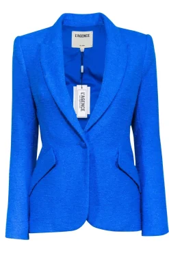 L'Agence - Bright Blue Tweed Blazer Sz 2