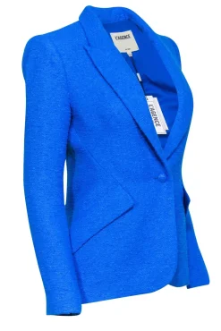 L'Agence - Bright Blue Tweed Blazer Sz 2