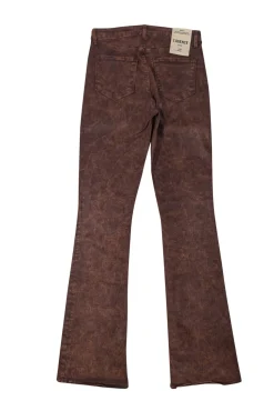 L'Agence - Brown Selma Coated Bootcut Jeans Sz 8