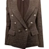 L'Agence - Dark Olive Green & Metallic Textured Blazer Sz 6