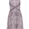 L'Agence - Ivory Halter Neck Printed Dress Sz 0