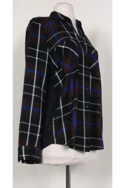 L'Agence - Multi Plaid Denise Shirt Sz XS