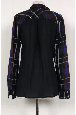 L'Agence - Multi Plaid Denise Shirt Sz XS