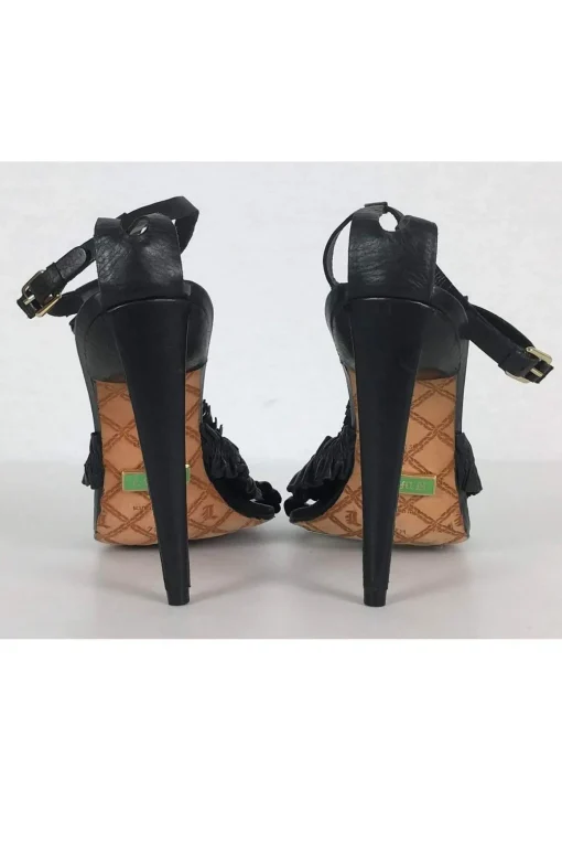 L.A.M.B. - Black Fringe Pumps Sz 7