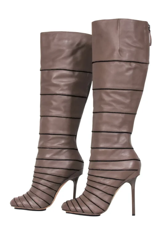 L.A.M.B. - Brown Leather Knee High Boots Sz 9.5