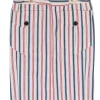 L.A.M.B. - Red, White & Blue Striped Pencil Skirt w/ Belt Sz 2