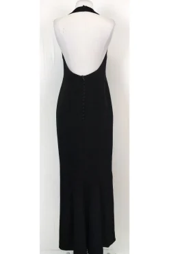 Lanvin - Black Halter Tuxedo Dress Sz 8