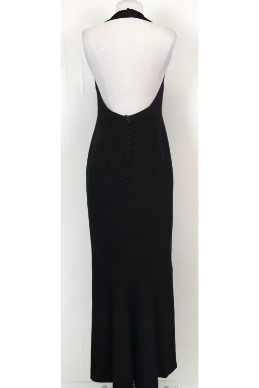 Lanvin - Black Halter Tuxedo Dress Sz 8