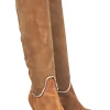 Lanvin - Tan Shearling Lined Wedged Boots Sz 9