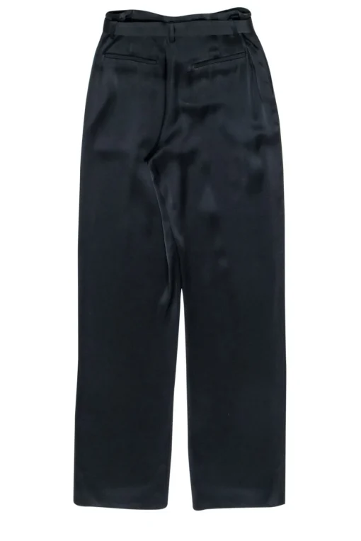 Lapointe - Black Satin High Waist Pants Sz 6