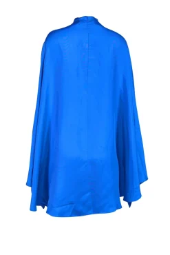 Lapointe - Blue Silk Cape Top Sz XS