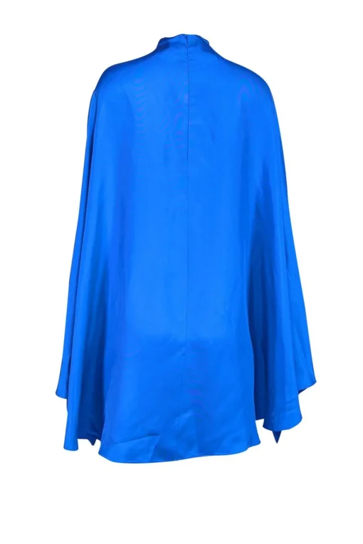 Lapointe - Blue Silk Cape Top Sz XS