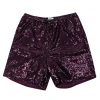 Lapointe - Dark Mulberry Sequin Shorts Sz M
