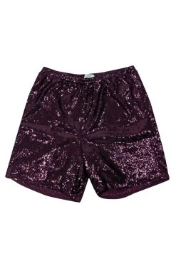 Lapointe - Dark Mulberry Sequin Shorts Sz M