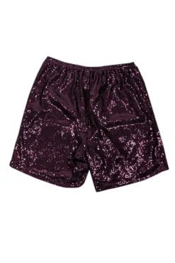 Lapointe - Dark Mulberry Sequin Shorts Sz M