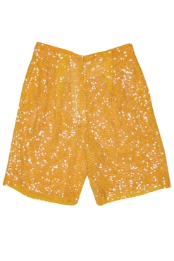 Lapointe - Orange Sequin Long Shorts Sz 4