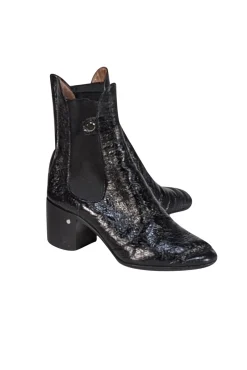 Laurence Dacade - Black Calf Leather Ankle Heel Boot Sz 6.5