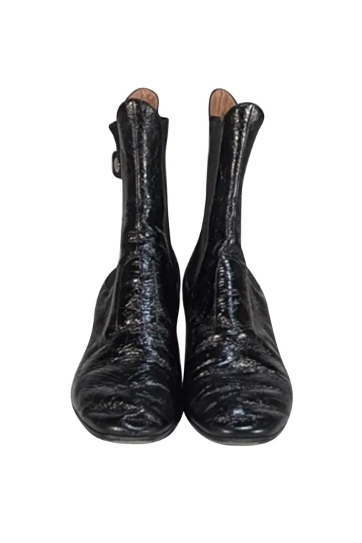 Laurence Dacade - Black Calf Leather Ankle Heel Boot Sz 6.5