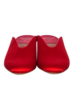 Laurence Dacade - Red Satin Mule Heels Sz 10