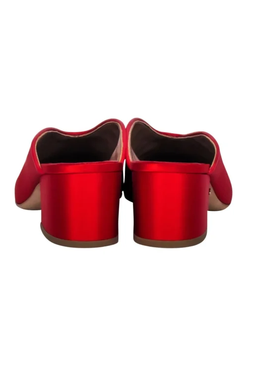 Laurence Dacade - Red Satin Mule Heels Sz 10