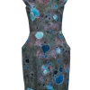 Lela Rose - Beige, Blue, & Turquoise Print Cap Sleeve Dress Sz XS