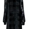 Lela Rose - Black Velvet Mockneck Dress Sz 6