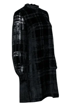 Lela Rose - Black Velvet Mockneck Dress Sz 6