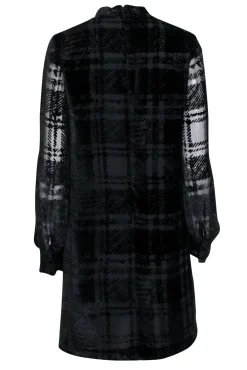 Lela Rose - Black Velvet Mockneck Dress Sz 6