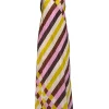 Lela Rose - Cream, Brown, Lavender, & Chartreuse Print Sleeveless Formal Dress Sz 4