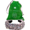 Lele Sadoughi - Dove Grey Velvet Headband w/ Swarovski Crystals