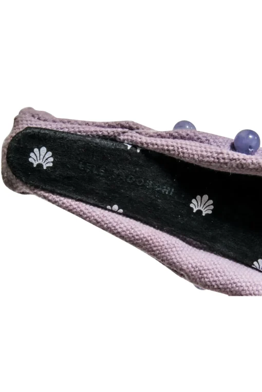 Lele Sadoughi - Lilac Knot Front Headband w/ Purple Bead Embellishment