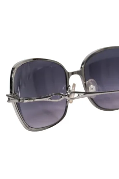 Les Copains - Silver Frame w/ Dark Blue Lens Sunglasses
