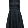 Lilly Pulitzer - Black & Sparkly Sleeveless Midi Dress Sz 0