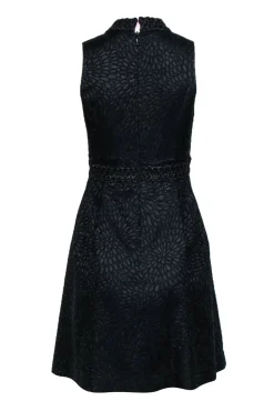 Lilly Pulitzer - Black & Sparkly Sleeveless Midi Dress Sz 0