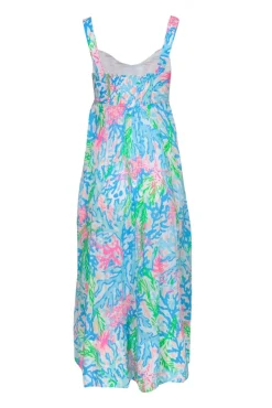 Lilly Pulitzer - Blue & Multicolor Coral Print 
