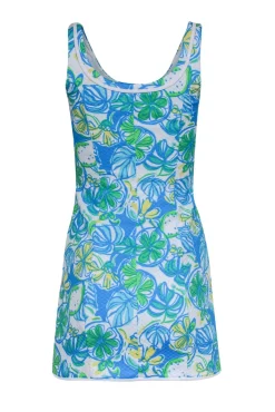 Lilly Pulitzer - Blue & Multicolor Fruity Floral Print Mini Dress Sz XXS