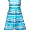 Lilly Pulitzer - Blue & White Stripe Fit & Flare Dress Sz 2