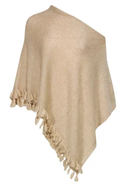 Lilly Pulitzer - Gold Metallic Knit Poncho w/ Tassels OS