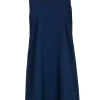 Lilly Pulitzer - Navy Swing Dress w/ Embellished Neckline Sz 8