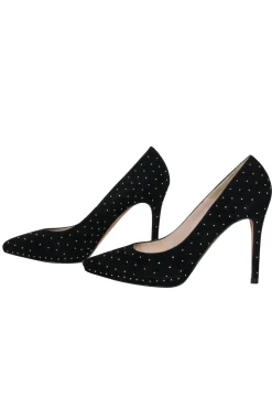 L.K. Bennett - Black Suede Studded Pumps Sz 8