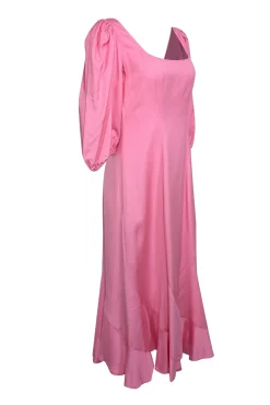 Loeffler Randall - Bubblegum Pink Curved Seam Maxi Dress Sz 6