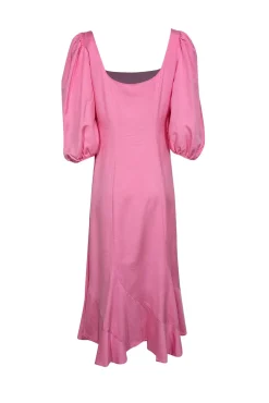 Loeffler Randall - Bubblegum Pink Curved Seam Maxi Dress Sz 6