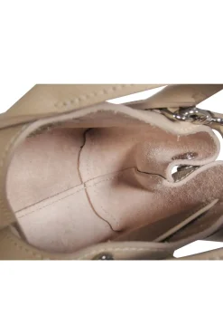 Longchamp - Taupe Leather Mini Crossbody Purse